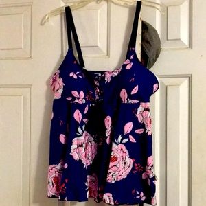 Plus size two piece swimsuit